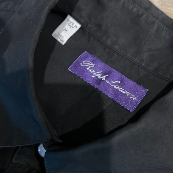 Ralph Lauren Purple label beaded Western shirt size M pearl snap buttons Cowboy - Picture 5 of 14